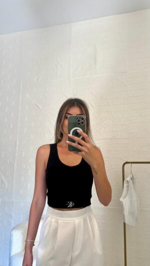 CK SİYAH FİTİLLİ CROP